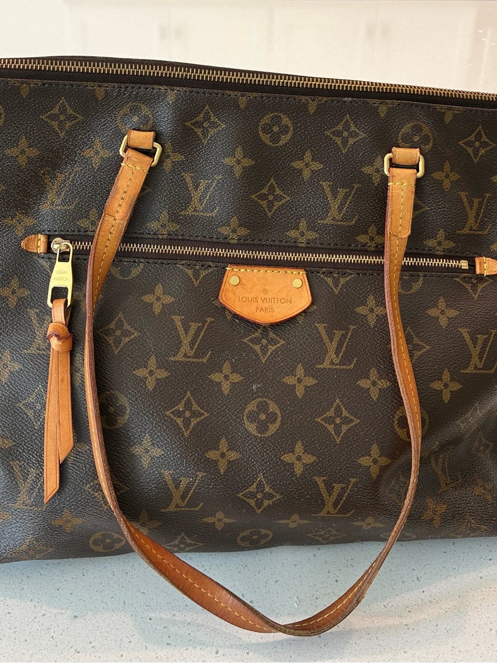 Louis Vuitton Monogram Canvas Tote in Brown and Tan